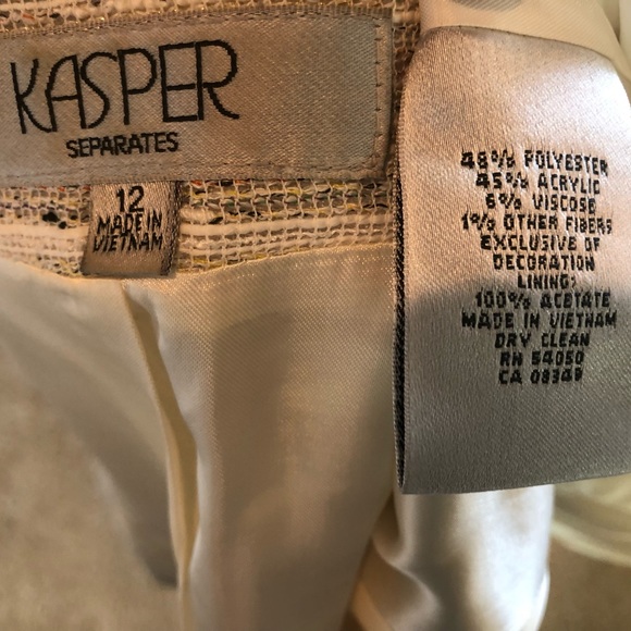 Kasper Separates Short Sleeve Button Front Jacket Size 12 - Picture 3 of 4